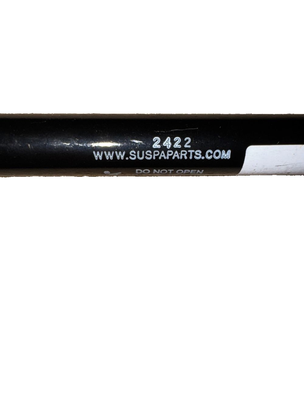 2422 - Gas Spring, boot-/cargo area, DaveyDooDeals – a black tube with a white background