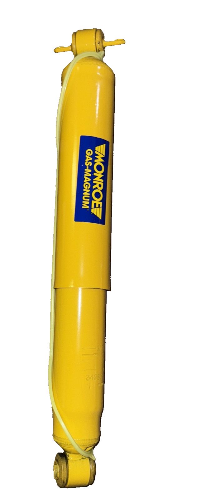 Monroe 34985 Gas-Magnum Shock Absorber – a yellow air compressor with a blue and yellow logo
