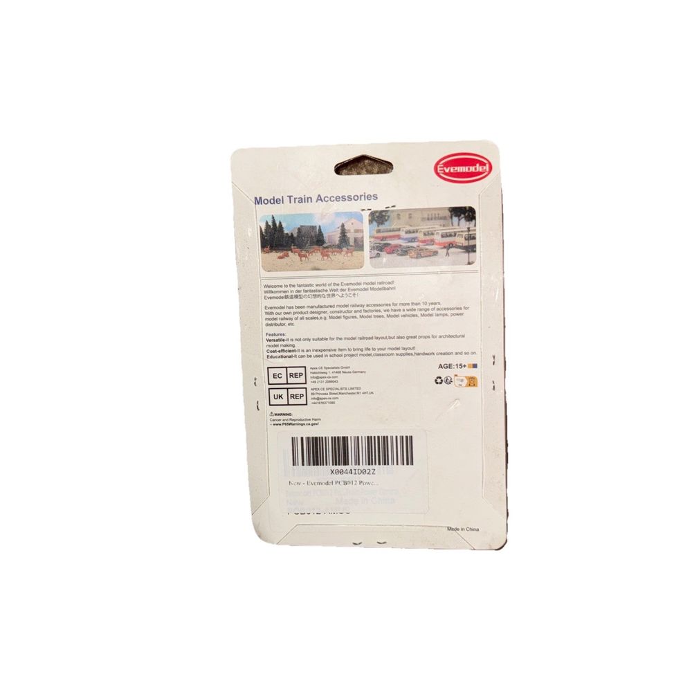Evermodel PCB012 Power Distribution Board Self-Adapt Distributor, DaveyDooDeals – a package of a white paper with a red and black label