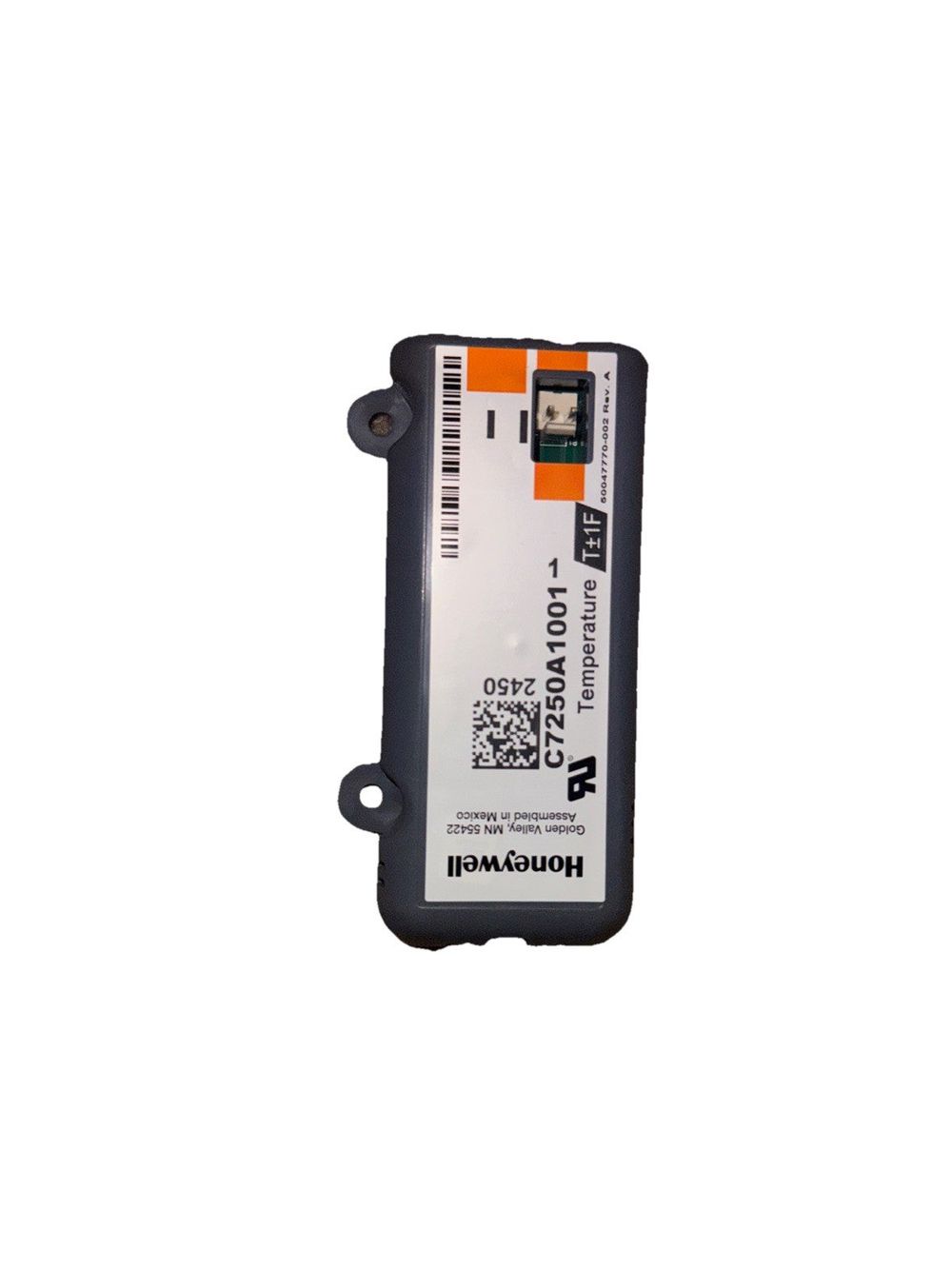 HONEYWELL C7250A1001 DRY BULB TEMPERATURE & MIXED AIR SENSOR – a picture of the back of a cell phone