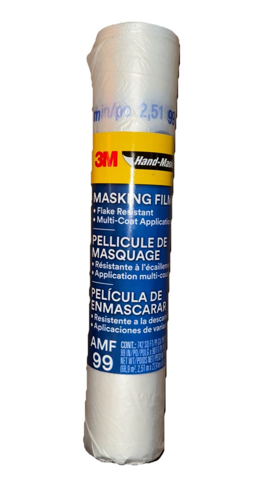 3M Hand Masker Advanced Masking Film, 99 in x 90 ft – 3m mask filler