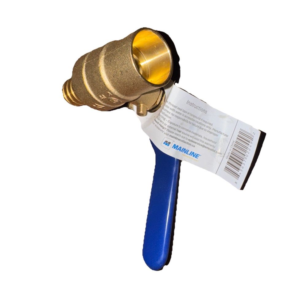 Mainline Full port Ball Valve 3/4": Pex-Sweat-Solder, DaveyDooDeals – a brass - plated brass - plated brass - plated brass - plated brass -