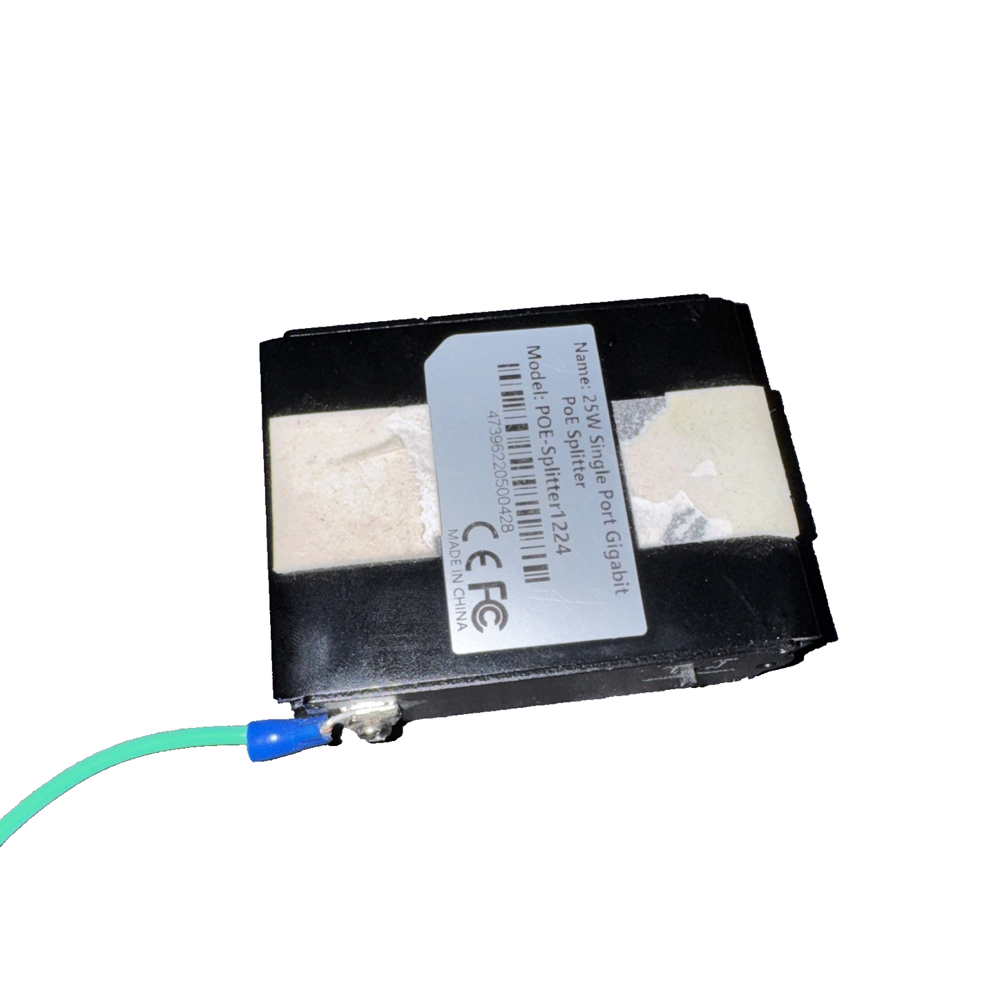 POE+Splitter 25W Single Port Gigabit POE Splitter (No cords)