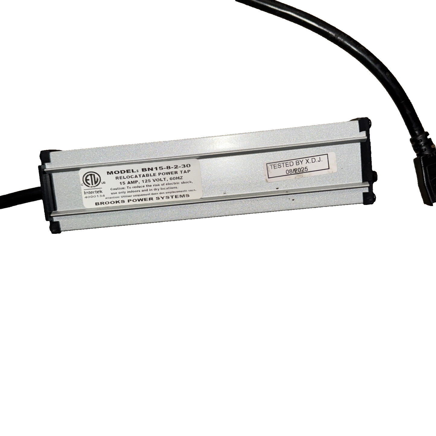 BN15-8-2-30 Relocatable Power Tap Brooks Power Systems