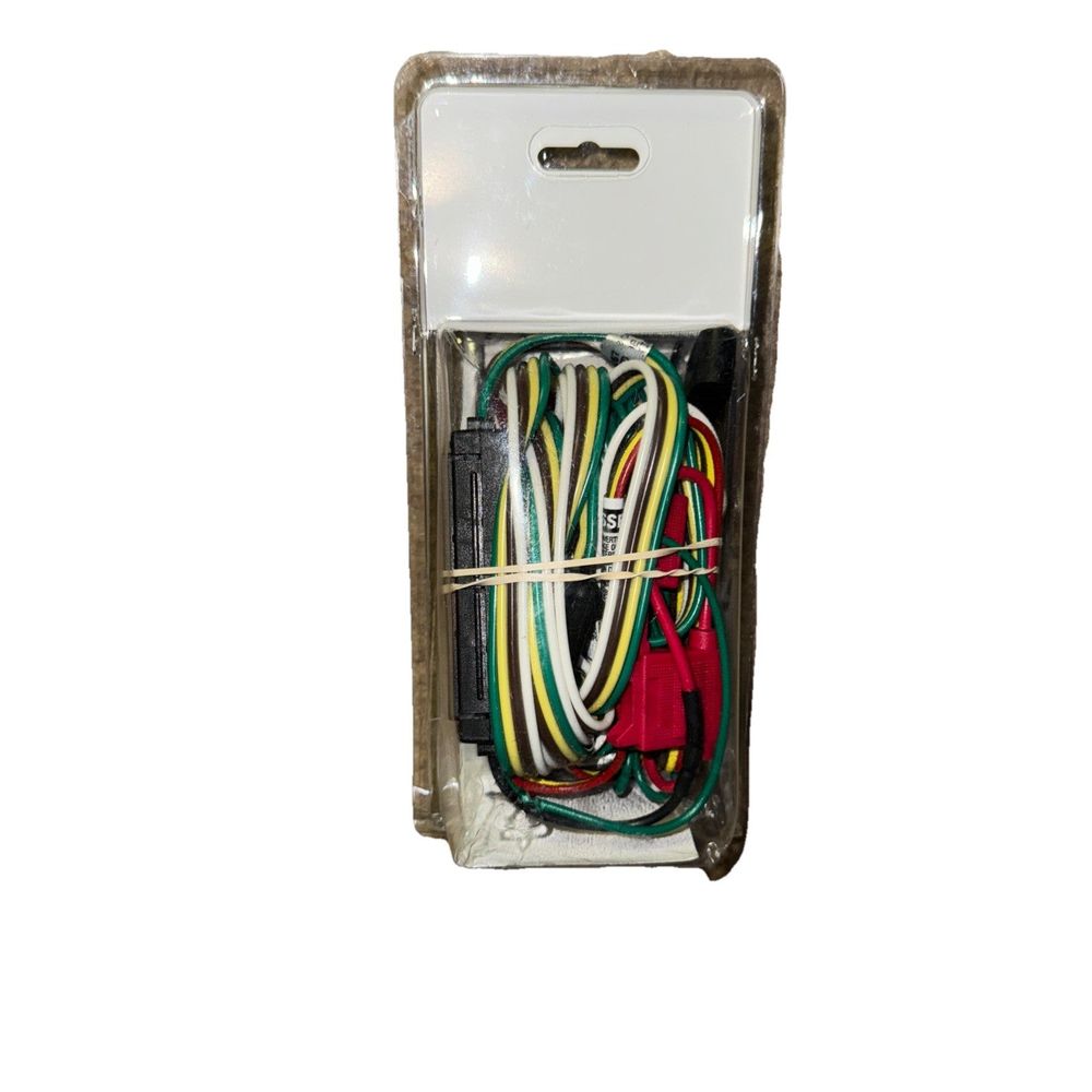 CURT Manufacturing 56267 Vehicle-Side Custom 4-Pin Trailer Wiring Harness – a white box with a wire and wires