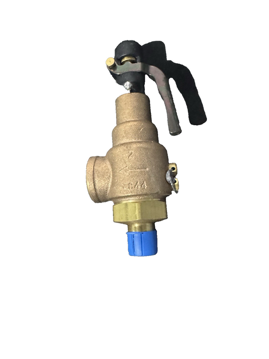 AQUATROL INC 570DC1P1E1 BRASS SAFETY RELIEF VALVE 1/2" X 3/4" DN15 383#/HR 50PSI