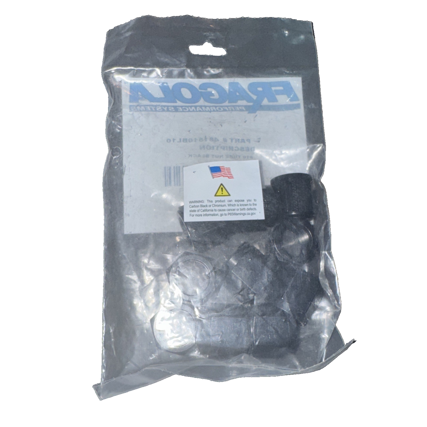 Fragola -10AN Tube Nut Black 10 Pack #481810BL10