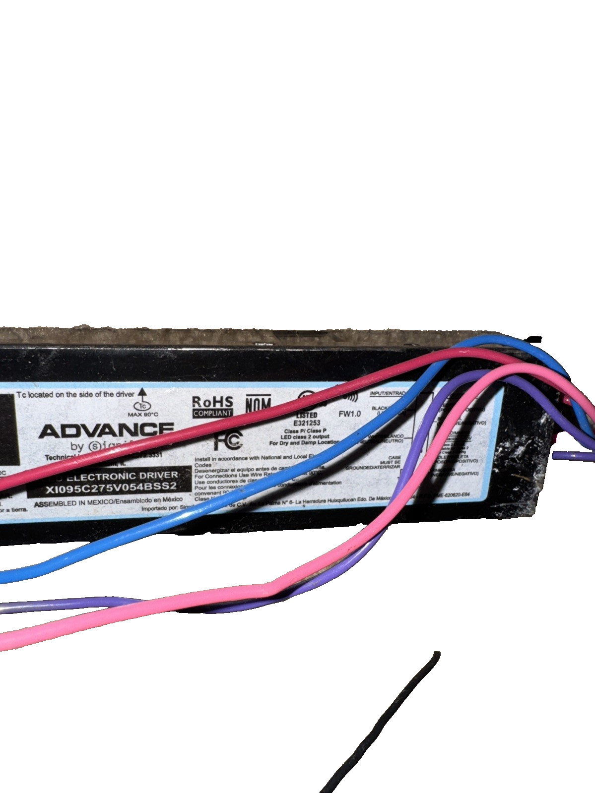 781087166444 95W LED Driver XI095C275V054BSS2