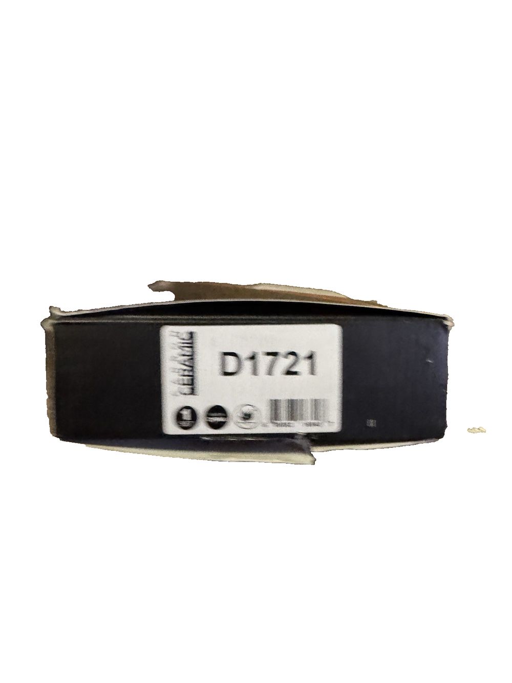 Mav Carbon Ceramic Disk Brakes D1721 – a black belt with a white label on it