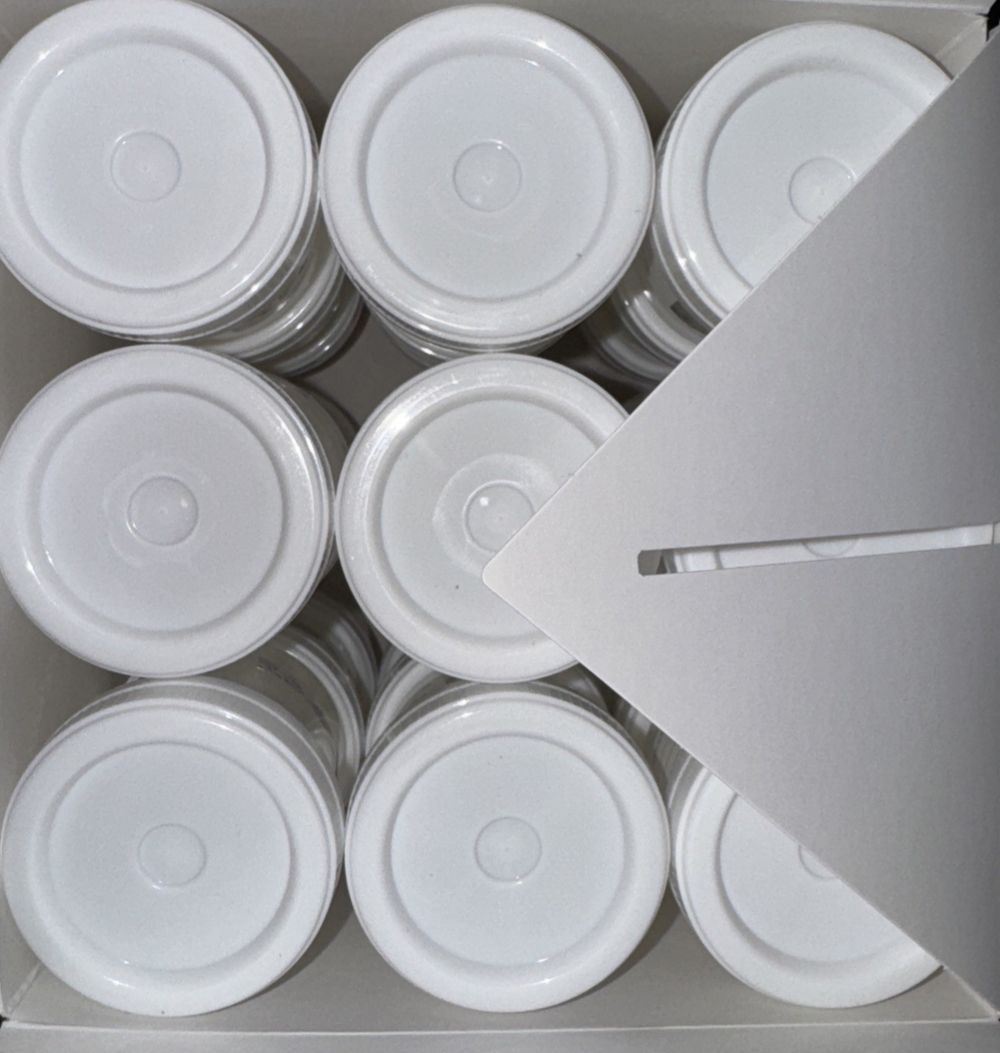 Prefilled Formalin 60 ML/ Half Filled 51 Total Vials, Azer Scientific – a box of white cups