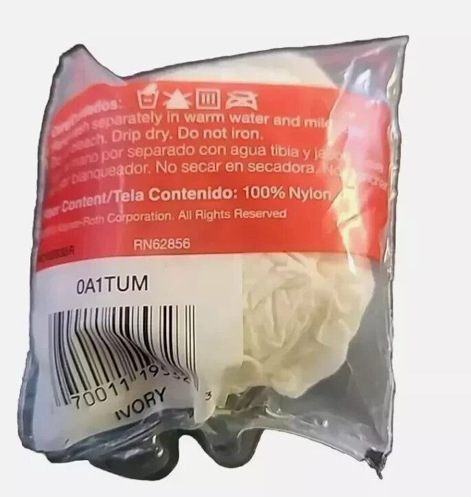 No Nonsense Knee Highs - Regular Size Ivory - Comfortable & Durable Hosiery – a bag of white powder