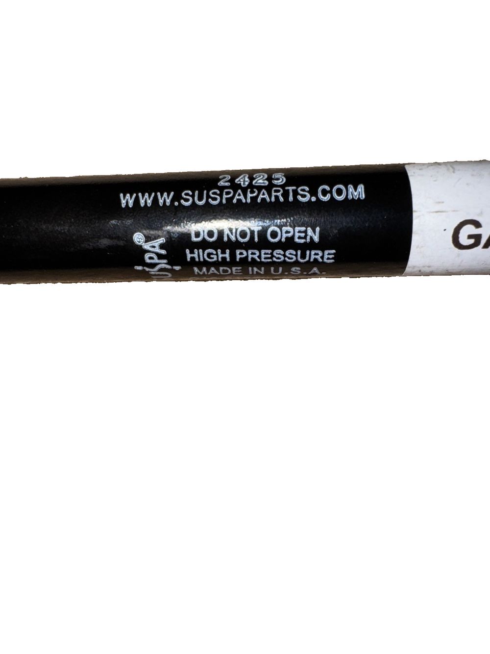 2425 - Gas Spring, boot-/cargo area, DaveyDooDeals – a black and white tube with a white background
