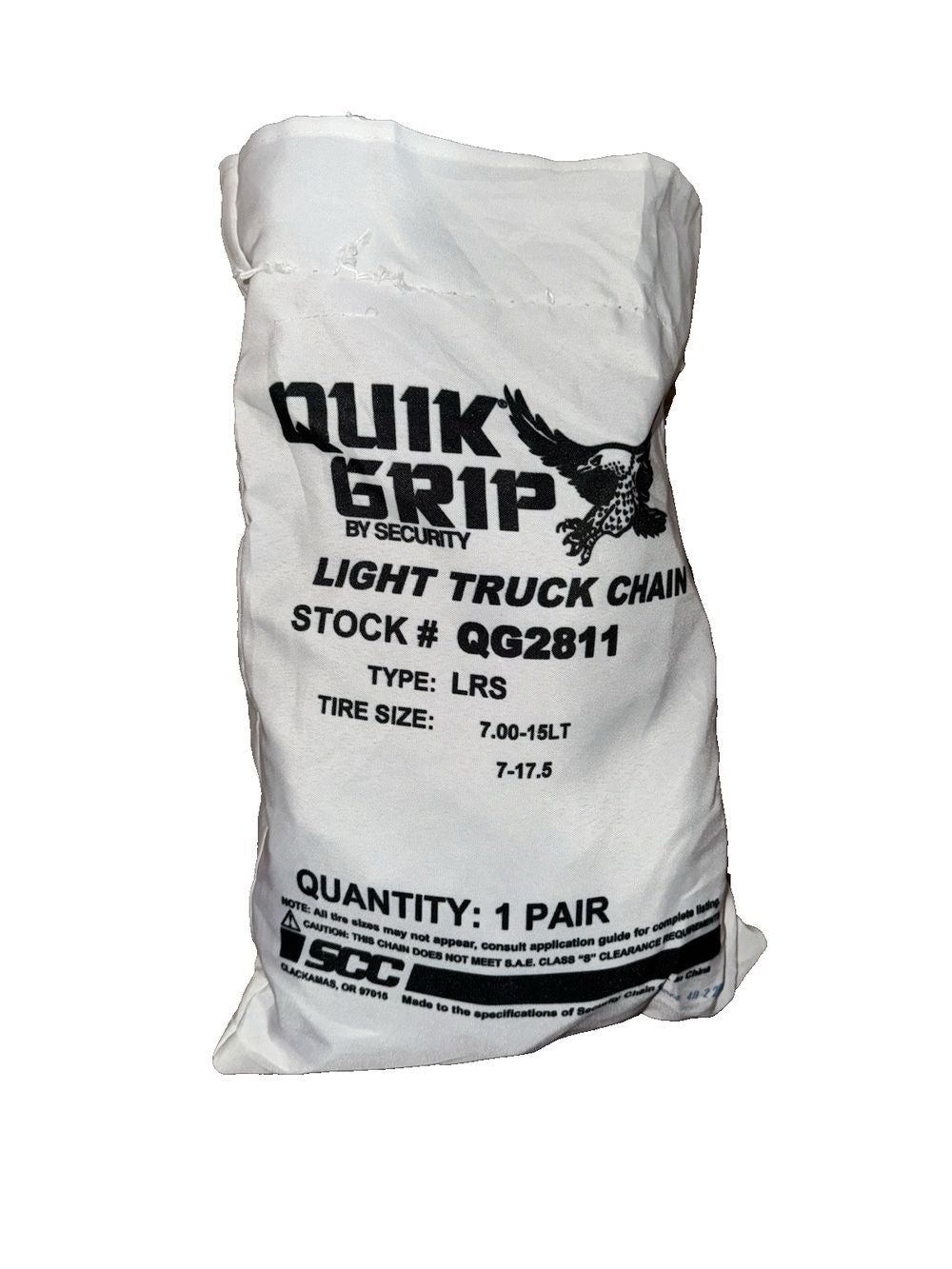 Security Chain Co. Quik Grip V-Link Truck Chain. 1 Pair (2 total) – quick grip light truck chain