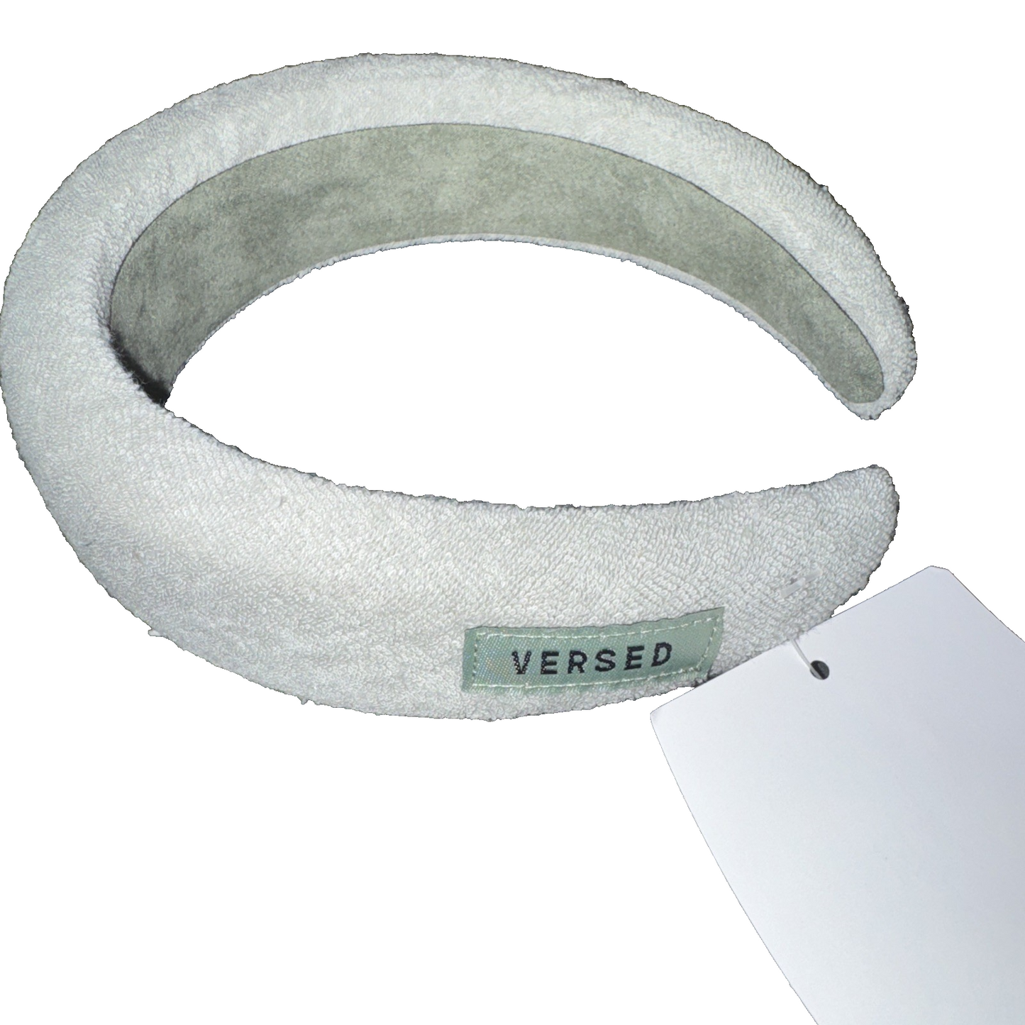 Versed headband, Spa type with puffy gray fabric