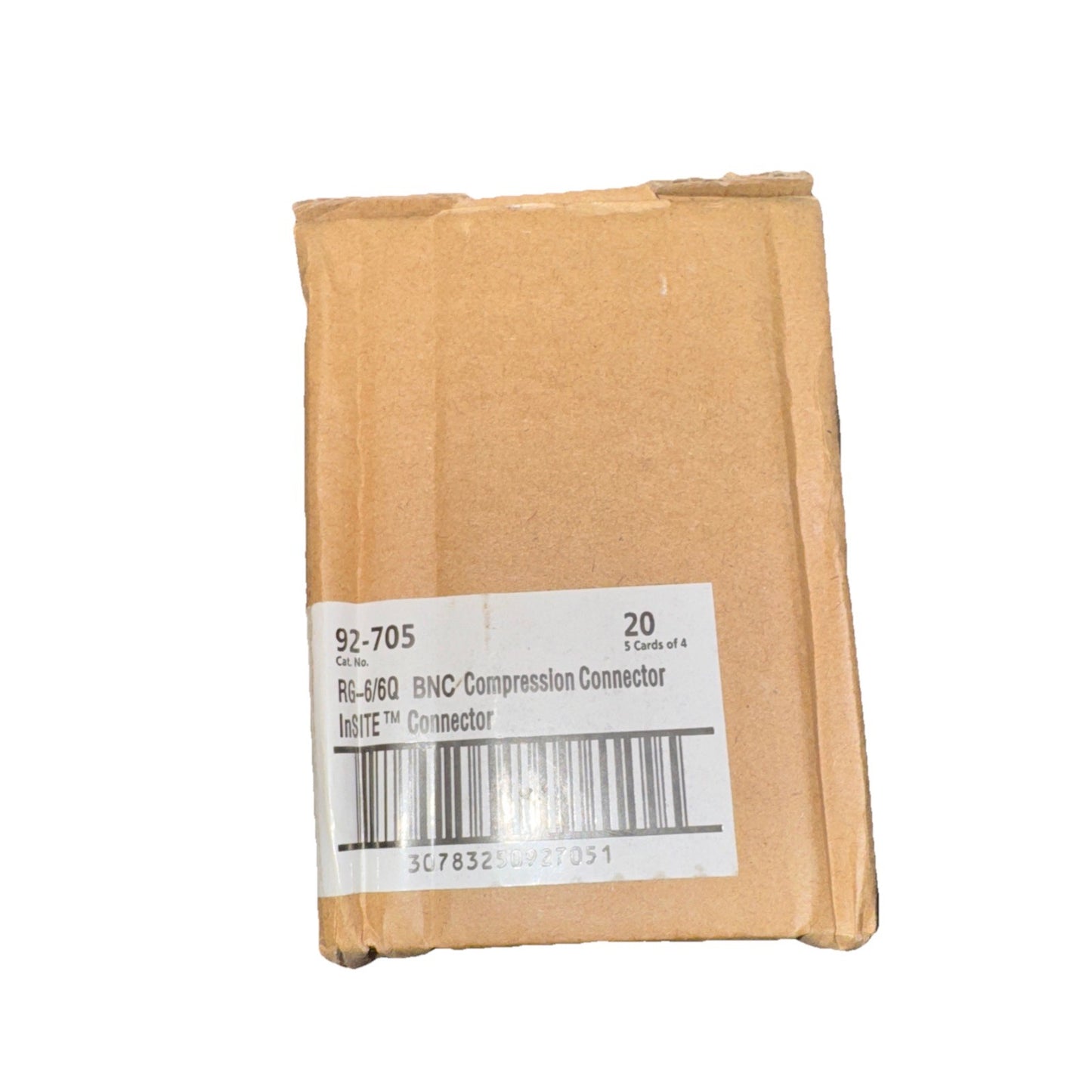 IDEAL INDUSTRIES 92-705 BNC RG-6 InSITE Compression Connector 20 Total