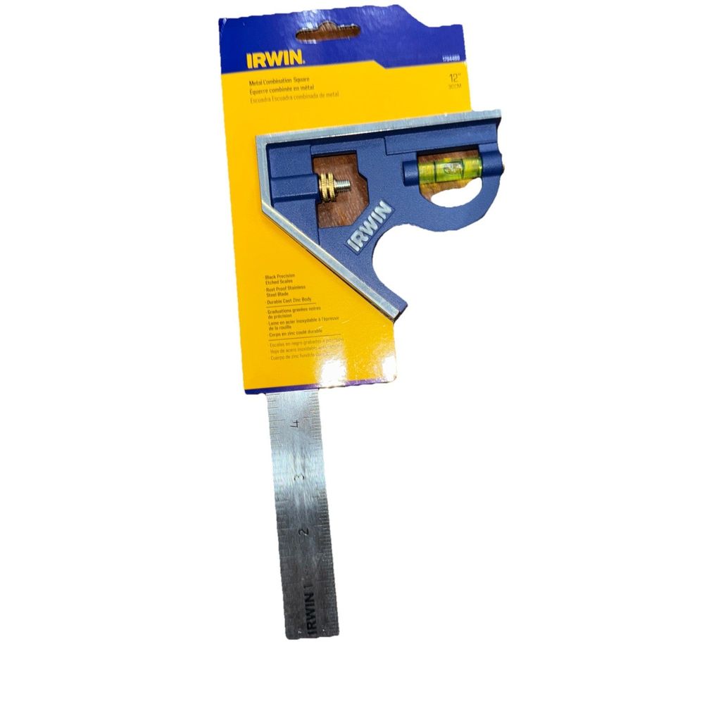 Irwin Tools Combination Square, Metal-Body, 12", 1794469 , Blue – a tool for cutting wood