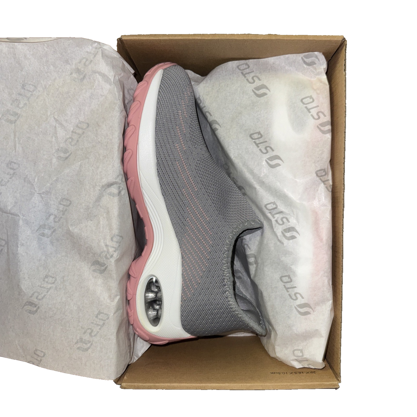 STQ Walking Shoes Womens Comfortable Slip on Sneakers Pink Size 7