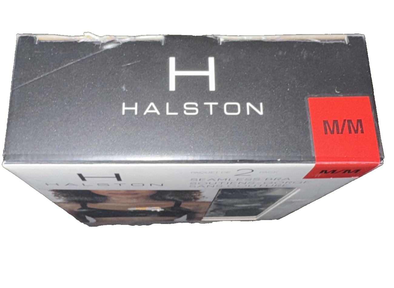 Halston 2 Pack Seamless Bra Color Black Size Medium
