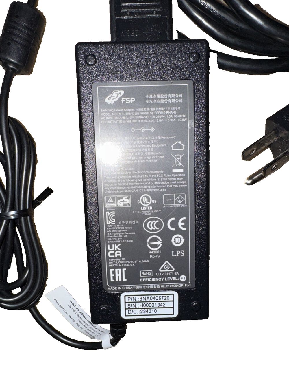 FSP040-RHAN3 Power Adapter 100-240V – a power adapt for the hp pavilion laptop