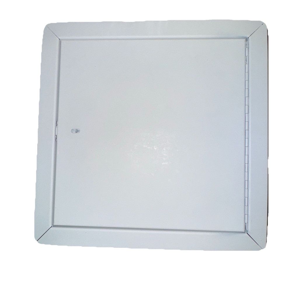 CENDREX PFI-12X12 Access Door, 12 in W, Steel, White, Powder-Coated – a white plastic tray with a white plastic tray