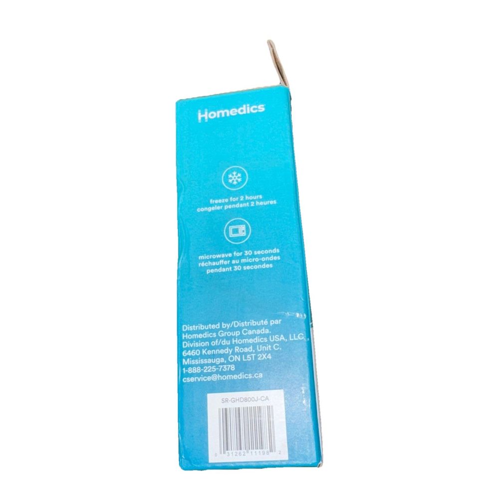 Homedics Migraine & Headache Relief Cap – 360° – a blue box of toothpass