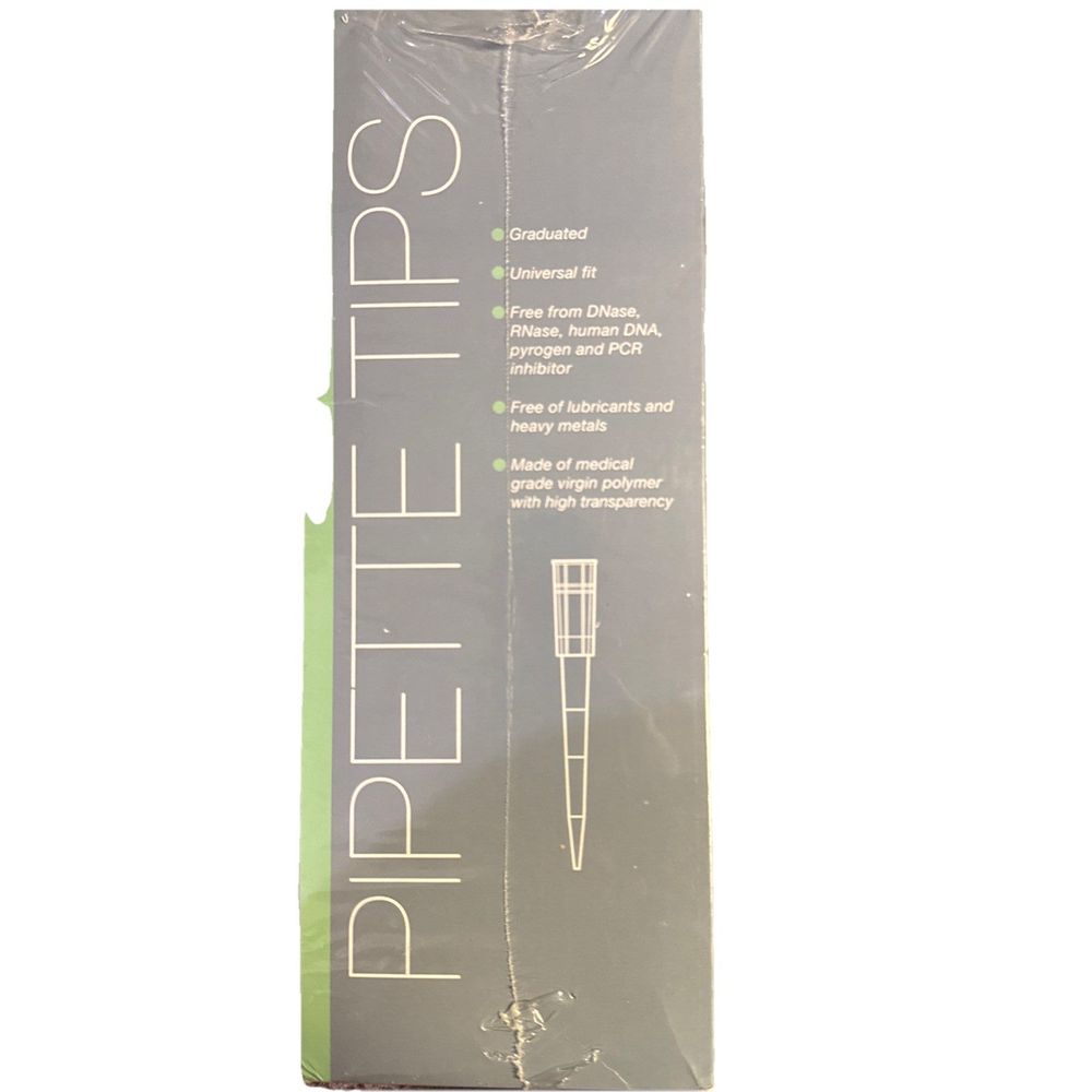 Globe Scientific 150810 - Sterile 20µL Filter Pipette Tips EXP Date 04-09-2025 – a black box with a white label on it