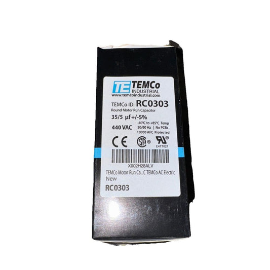 TEMCo 35+5 uf/MFD 440 VAC volts Round Dual Run Capacitor 50/60 Hz – tecg tf - 10 - 3 - 5 - 5 - 5 - 5 - 6
