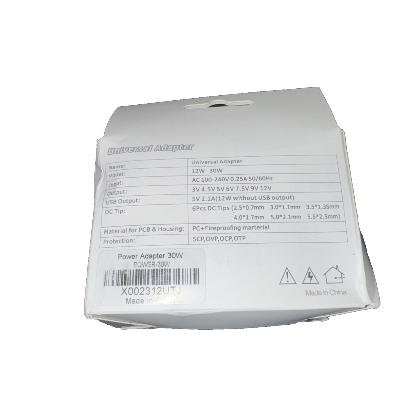 Universal Power Adapter 30 Wat Multi Tips