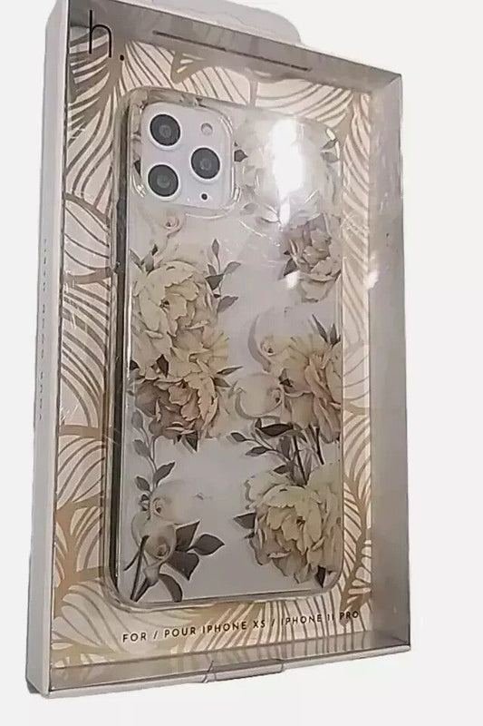 Habitu Veronica Floral For Iphone X/Xs/11 Pro Floral – a white phone case with flowers on it