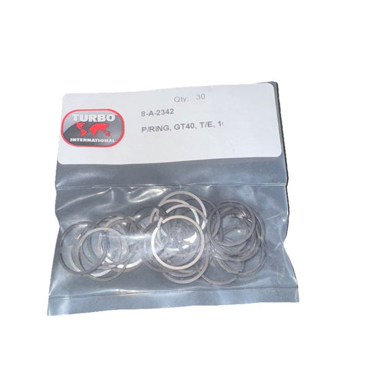 8-A-2342 Piston Ring, GT40, T/E, +10/STD 30 pack Turbo International – a pack of rubber gasket rings