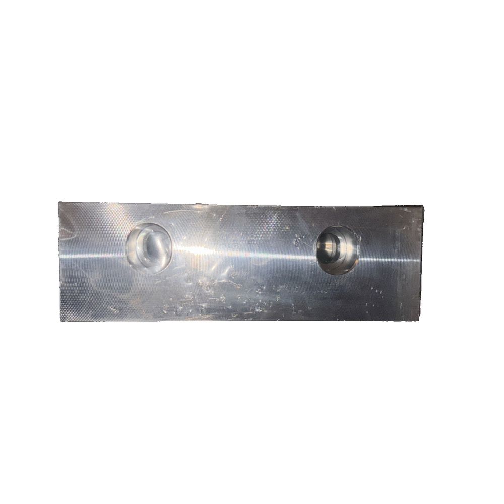 PN 33367 Extended 6" Aluminum Soft Jaw Set for Vice | Premium Vice Jaws, DaveyDooDeals – a metal piece with a hole in the middle