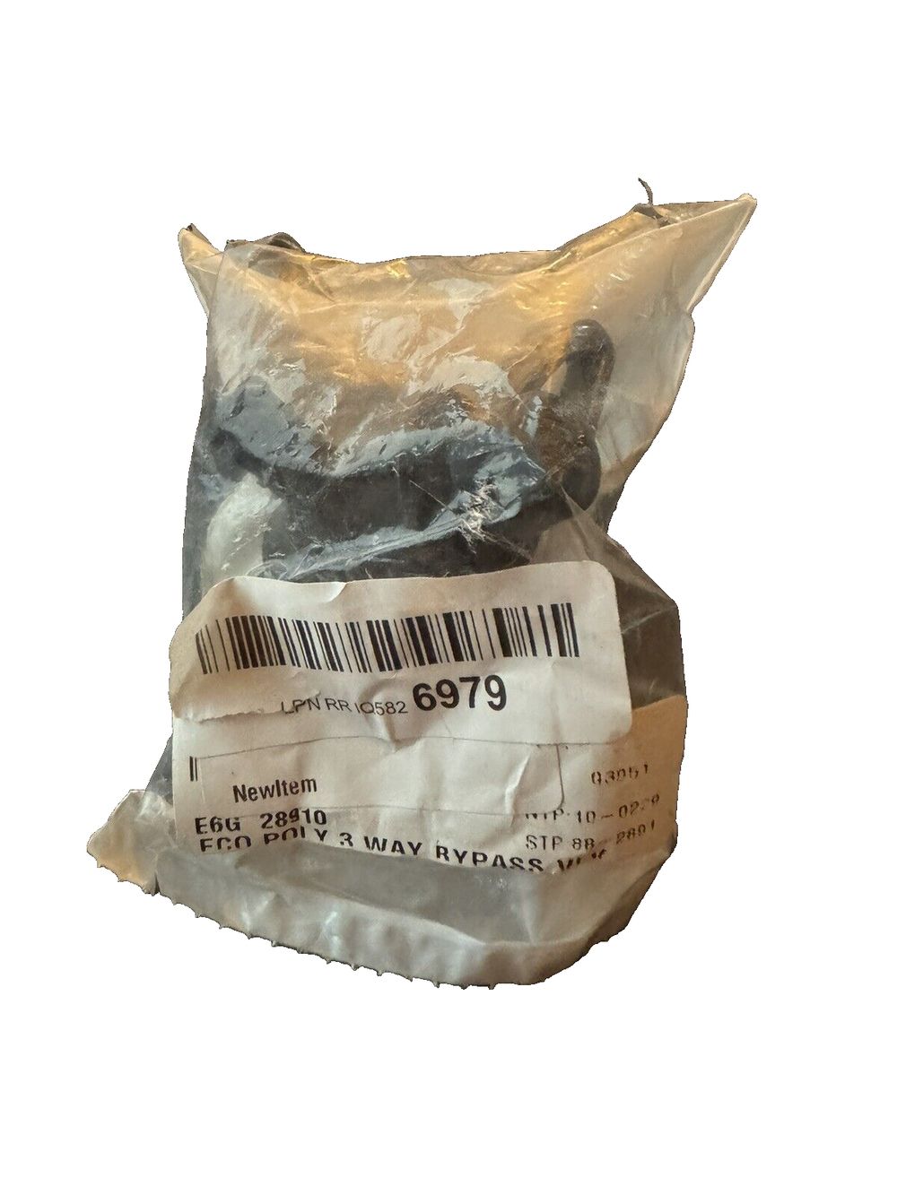 Elkhart 28910 3-Way by-Pass Crimp Valve , Black – a bag of black and white powder