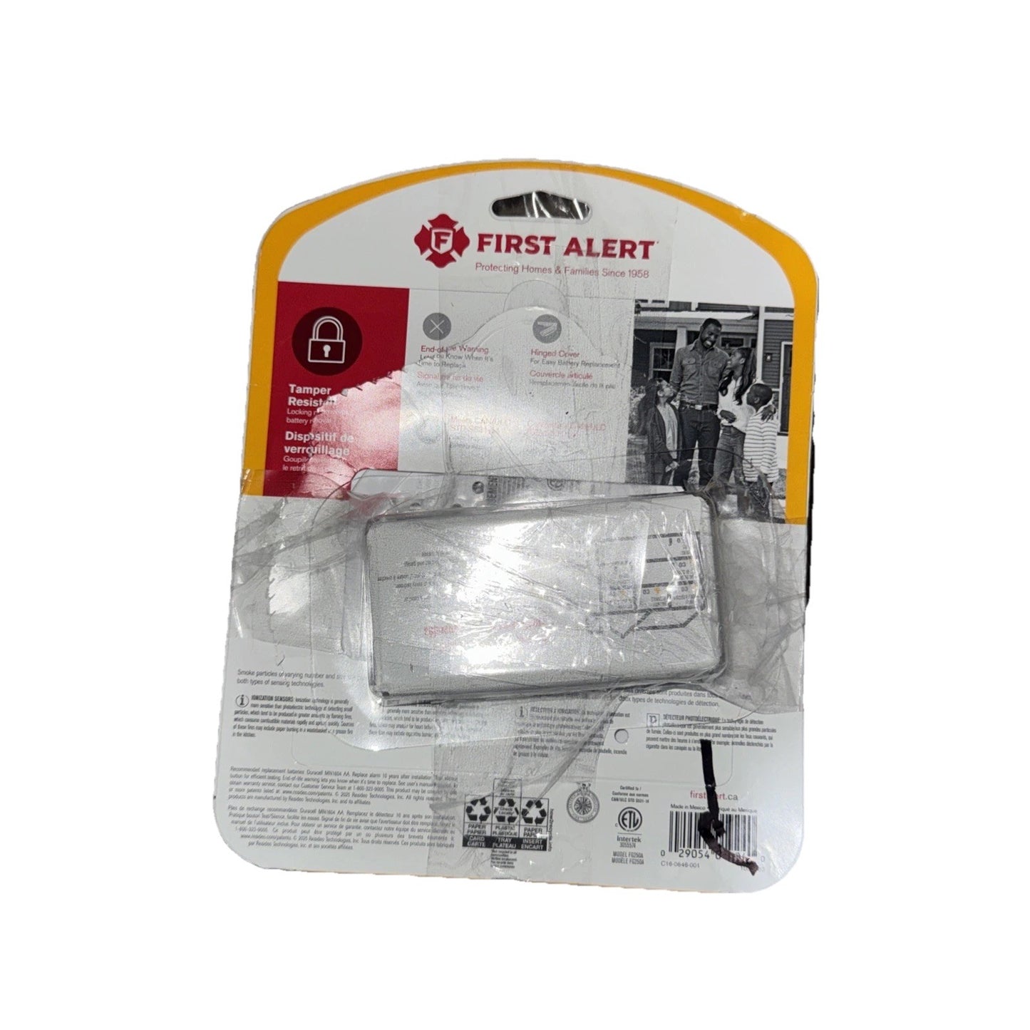 Fire Alert Smoke Alarm White