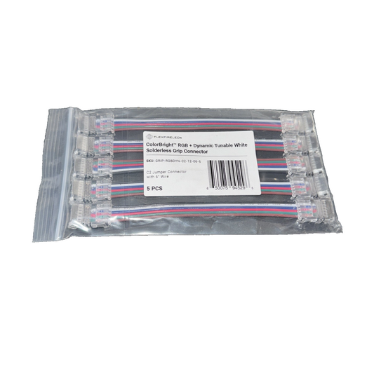 Flex Fire LEDs C2 Jumper Connector with 6" Wire 5 PC