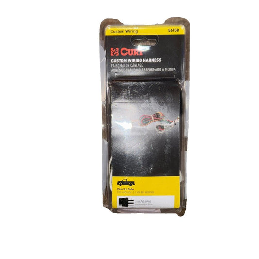 CURT Manufacturing 56158 Vehicle-Side Custom 4-Pin Trailer Wiring Harness for Se – a black and white packaging for a pair of scissors