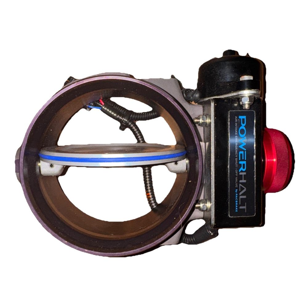 Power Halt C50121 Shut Off Valve, DaveyDooDeals – a close up view of the bottom of a scuba ' s helmet