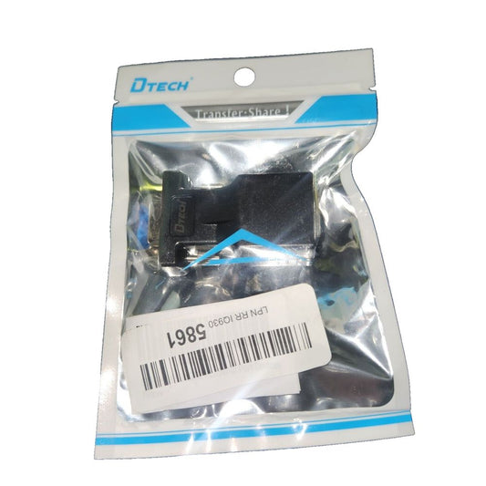 DTECH DB9 RS232 Female to RJ45 Female Network Adapter COM Port to Cat5e Cat6 LAN – the front of a plastic bag with a label on it