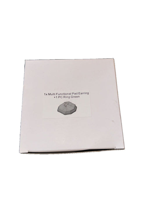 1X Multifunctional Earring Pad + Place For 1 PC Ring - Green Display for retail, DaveyDooDeals – a white box with a white label that says,…