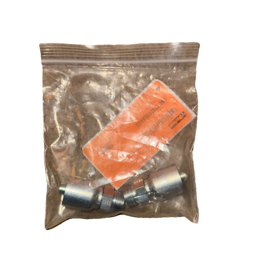 Crimp Style Hydraulic Hose Fitting - 43 Series Fittings Part #: 1D243-12-6 2 Pa, DaveyDooDeals – a bag of orange colored plastic bags