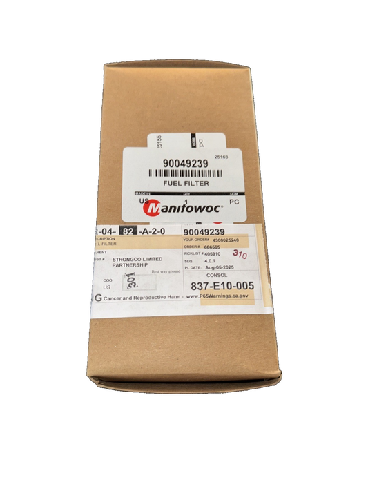 Grove 90049239 - FILTER, FUEL 7-1/8 - Mobile Crane Parts