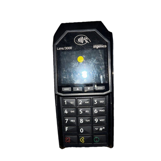 Ingenico Lane/3000 (No Cables/Extras) – a cell phone with a light on it