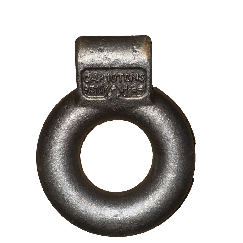 Plain 10-Ton Forged Steel Tow Eye 3 Inch I.D., DaveyDooDeals – a metal ring with a metal ring on it