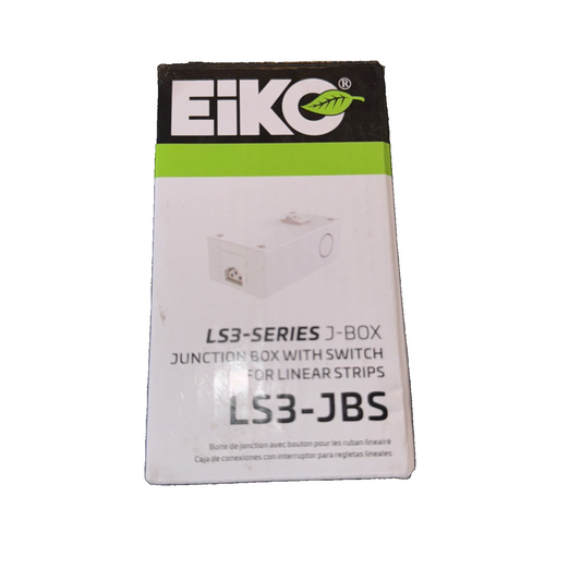 JUNCTION BOX WITH SWITCH FOR LS2 AND LS3, 120VAC LS3-JBS