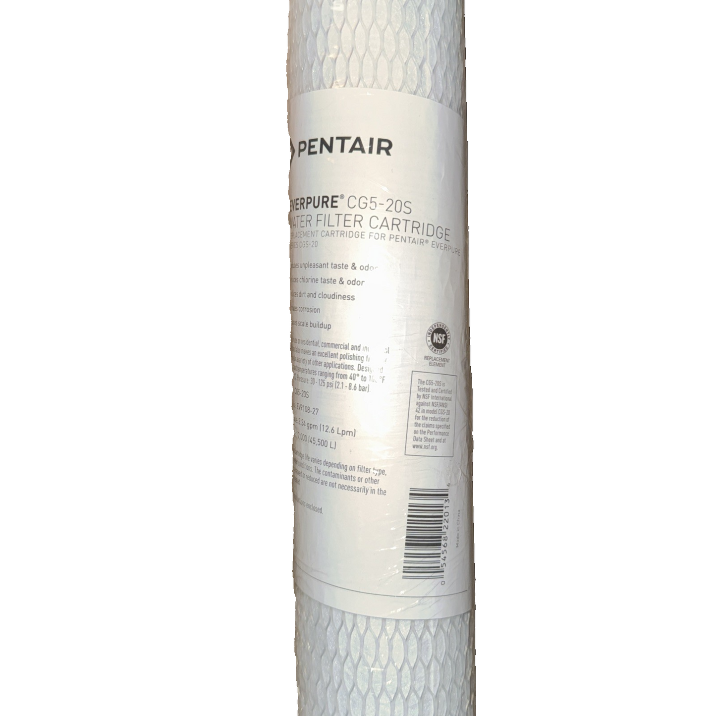 Pentaire CGS-20 Replacement 20" Carbon Block Water Filter Cartridge