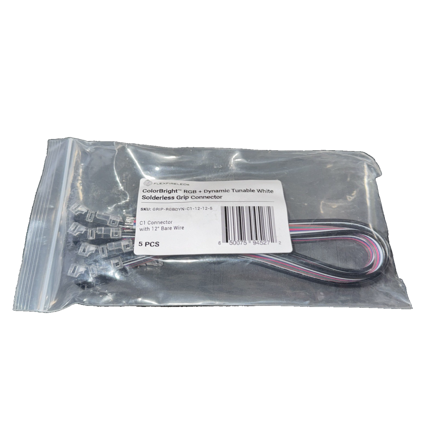 Flex Fire Leds ColorBright RGB + Dynamic tunable White Solderless Grip Connector
