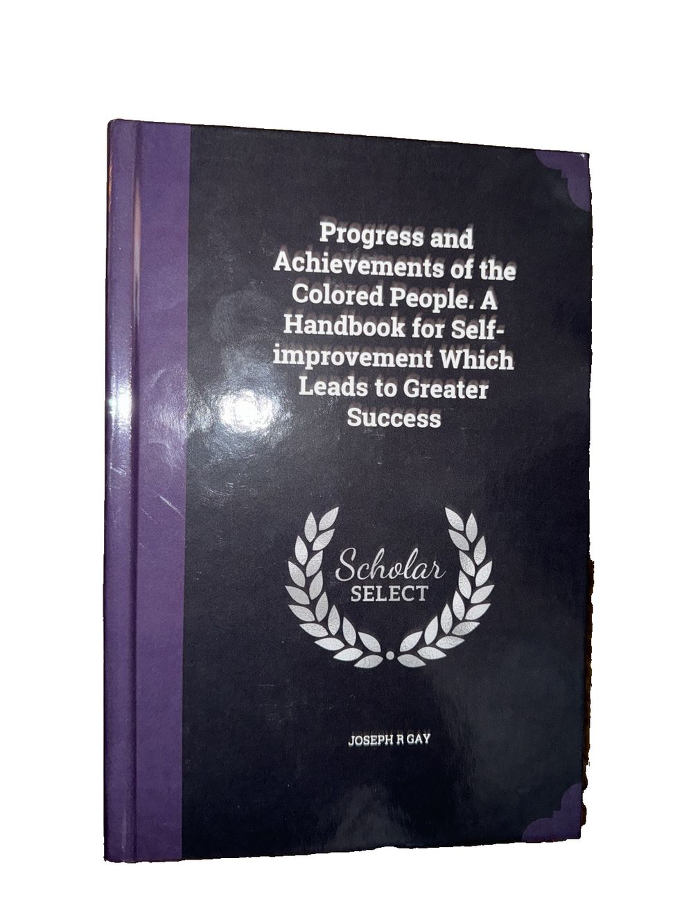 Progress and Achievements of the Colored People. A Handbook for Self-improvement, DaveyDooDeals – a book with a purple cover and a black co…