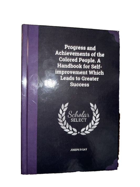 Progress and Achievements of the Colored People. A Handbook for Self-improvement, DaveyDooDeals – a book with a purple cover and a black co…