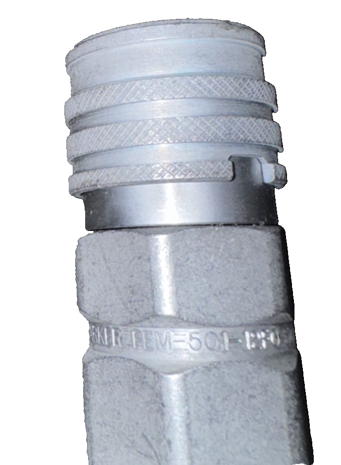 Parker FEM-501-12FO Quick Connect Hydraulic Coupler — ISO 16028 Flat-Face, 1/2"