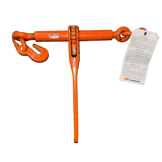 Load Binders, 5/16" - 3/8", 5400 lbs. (2.7 tons), Ratchet Tie Down