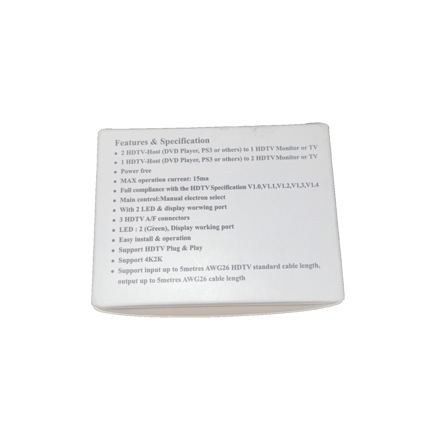 HDTV Bi-Direction Switch
